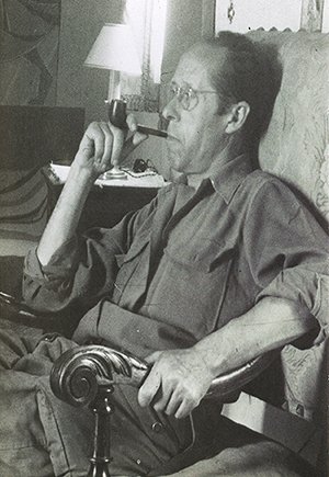 André Breuillaud, chez lui, à Caromb